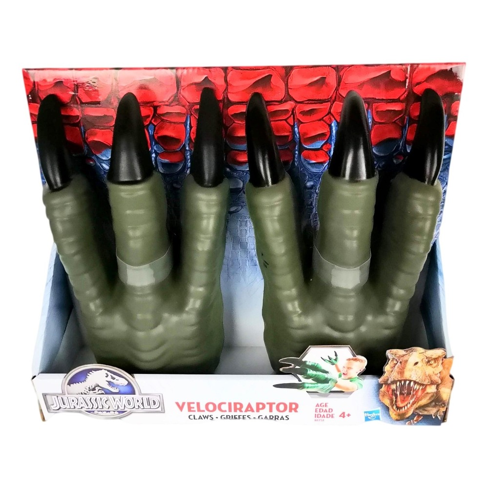 Hasbro Jurassic World Velociraptor Claws Green Age 4 + New